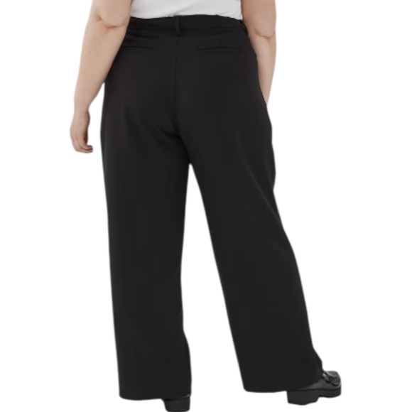 Joe Fresh Plus Black Pleated Trouser Pants Women’s Size 16W New with Tags - Picture 3 of 16